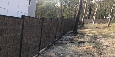 Brush panel fencing
